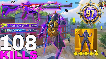 108 KILLS Wow!😈 NEW MODE BEST AGGRESSIVE RUSH GAMEPLAY 🔥SAMSUNG,A7,A8,J4,J5,J6,J7,J2,J3,XS,A3,A4,A5
