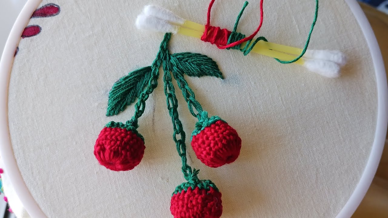 Embroider Raspberry Unique 3D Raspberry Embroidery/ Amazing 3D Raspberry Embroidery/3D ...