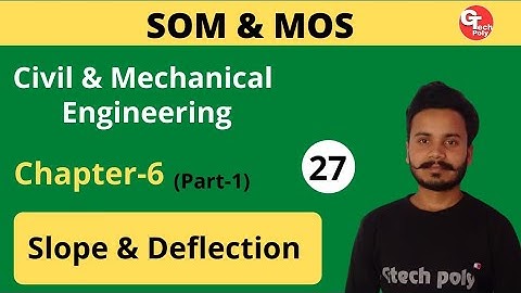 SOM & MOS | Lecture-27 | Chapter-6 Slope and Deflection (Part-1) | Polytechnic 3rd Semester