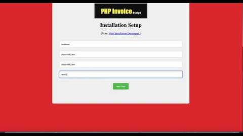 PHP Invoice Script Installation Demo - Free Invoicing System  - phpinvoicescript.com