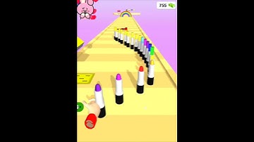 Lipstick Multi Shade Runner Gameplay 5 💄#게임 #マリオ #games