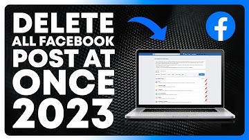 How to delete all facebook posts at once 2023
