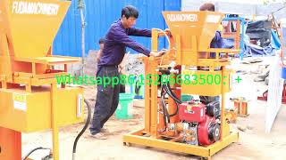 2-25 interlocking hollow clay red bricks making machine semi automatic hydraulic brick machinery