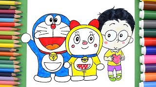 Doraemon Dorami Nobita Coloring Pages. How to Draw Doraemon Heroes screenshot 3