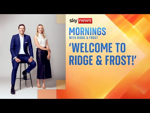 'Welcome to Mornings with Ridge and Frost!' 'Welcome to Mornings with Ridge and Frost!'