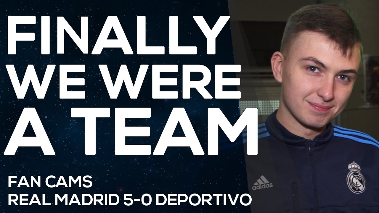 Real Madrid 5-0 Deportivo | Zidane knows how to play | FAN CAMS