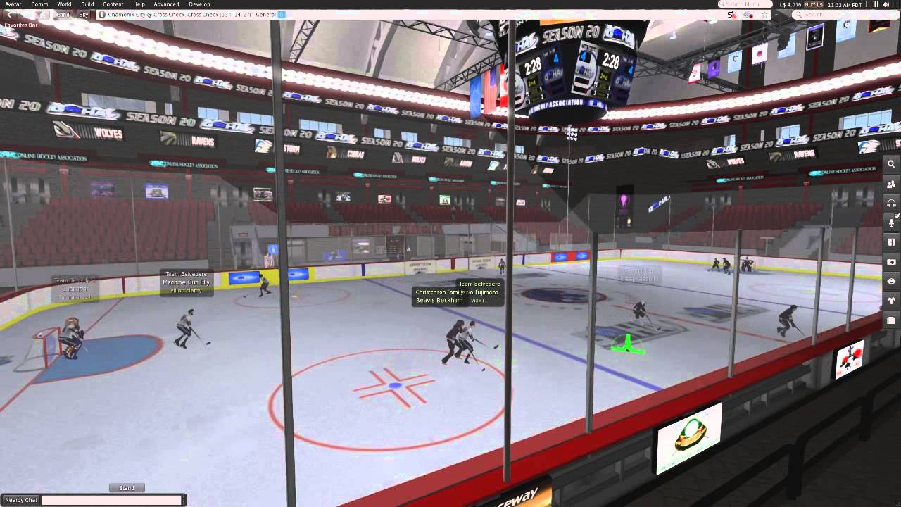 2015 4 12 GOHA Team Ixtab @ Team Belvedere , Second Life Hockey