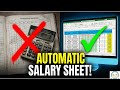 Automated Attendance Sheet in Excel 😲 | Salary + Holidays | Step-by-Step Hindi
