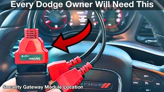 Read And Clear Codes 12+8 OBD adapter / Dodge Challenger Security Gateway Module location Charger