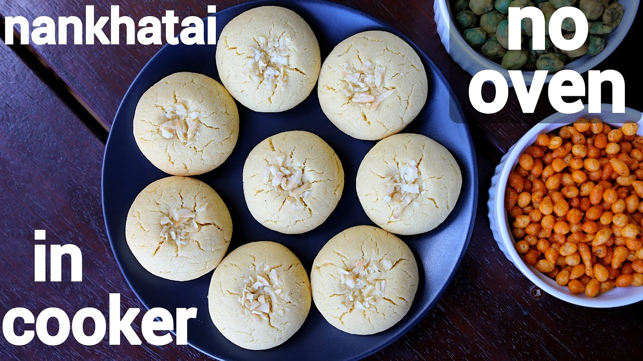 nankhatai recipe | nankhatai biscuit in cooker | नानखताई कुकर में बनायें | nan khatai cookies | Hebbar | Hebbars Kitchen