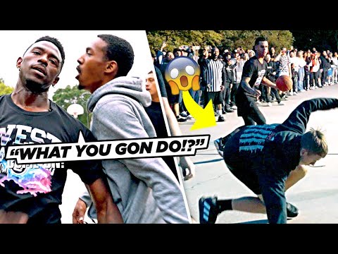 "I&rsquo;m From The TRENCHES BOY!" Trash Talkers Got VIOLATED After Getting Physical!! EPIC 5v5 Streetball