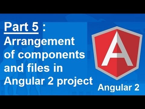 Part 5 : Arrangement of components and files in Angular 2 project