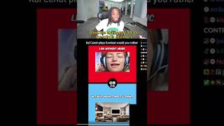 Kai cenat plays the funniest would you rather😂 #funny #goat #kaicenat #amp #viral