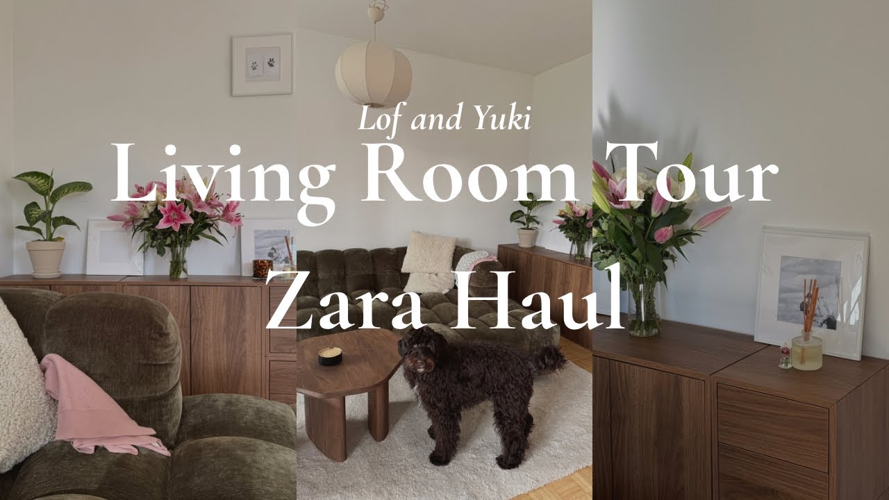 【Living room tour】リビング家具紹介とZARA購入品紹介