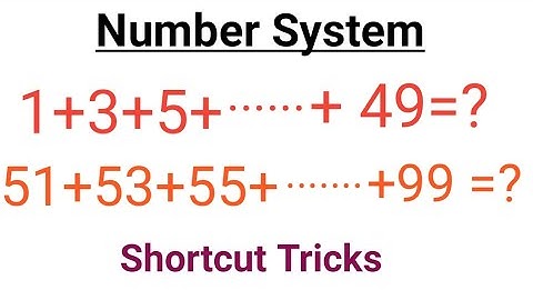 maths_tricks_odd_number_sum_tricks Sum of Odd Numbers Tricks || विषम सांख्य का योगफल ट्रिक