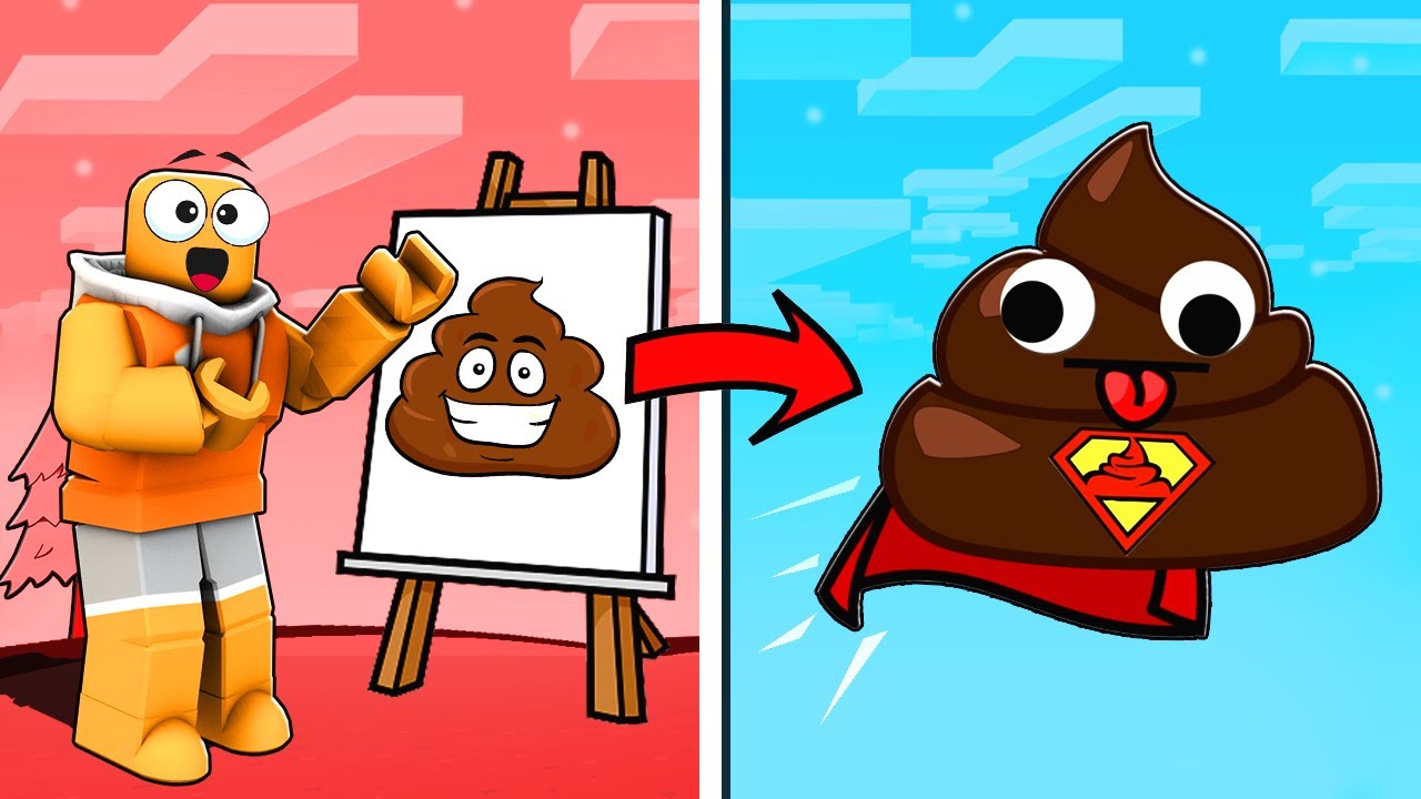 Roblox Bedwars, But Become Anything We DRAW