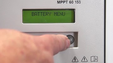 Conext MPPT 60 150   Product Knowledge Series Part 2   Menu Structure