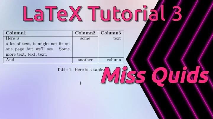 Master LaTeX Tables: Tutorial and Tips