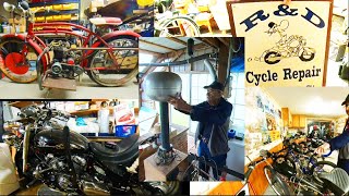 A Biker's dream...We visited the legendary R&D Garage!!