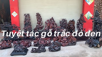 Tượng gỗ: Di Lặc Gỗ Trắc Đỏ Đen | Kiệt tác đồ gỗ mỹ nghệ | Xưởng Tượng Gỗ