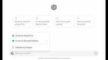 New ChatGPT feature - add files from Google Drive or Microsoft OneDrive