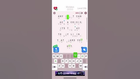 Ultimate cryptogram level 286 guide #cryptogram