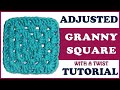 Crochet GRANNY SQUARE | smaller holes | ONE COLOR | classic crochet pattern | BEGINNER friendly