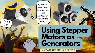 Using Stepper Motors as Generators (Rectifiers, KBP 307 IC, & Alternatives)