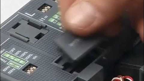 VIDEOMANUAL SACE Tmax T7  changing the rating plug