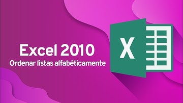 CURSO BÁSICO DE EXCEL 2010: Cómo ordenar una lista alfabéticamente
