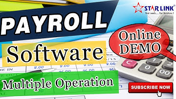 How to Operate Payroll Software? | Multiple Operation | Online Demo | Star Link