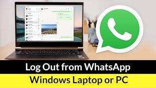 How to LogOut from WhatsApp Windows App on Laptop or PC? screenshot 3