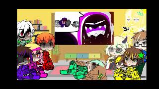 Among us Rodamrix characters react to the original story part 13 + Glitchy's family