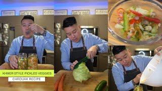How to Make Khmer ?? Style Pickled Veggies Chrouak Step by Step Easy Recipe Cambodian Food khmer