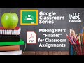 Make PDF Worksheets Fillable for Google Classroom Assignments