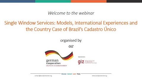 Single Window Services: Models, International Experiences and the Case of Cadastro Único