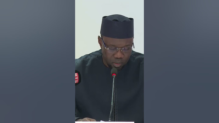 Ousmane Sonko's full speech at the government meeting on the 2050 agenda