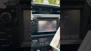 2015 Toyota Corolla touch screen issue fix.