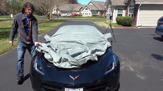 How to put on and take off a car cover