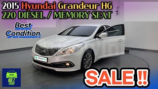 💥2015 Hyundai Grandeur HG 220 DIESEL / MEMORY SEAT