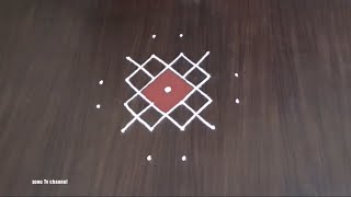 Simple rangoli, festival rangoli,navaratri /dasara rangoli, padi kolam, diwali rangoli, pulli kolam