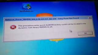 Dell driver error &quot;AddDllDirectory could not be located&quot; for windows 7. KB2533623 found in KB4457144