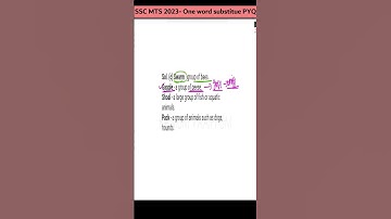 ssc mts asked one word substitute Question #sscmts #ssc2024 #ssc #mts2024exam #shorts