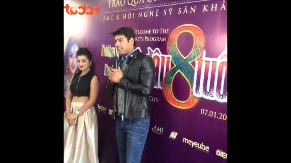 Siddharth Shukla và Neha Marda đến TodayTV trao quà cho các nghệ sĩ