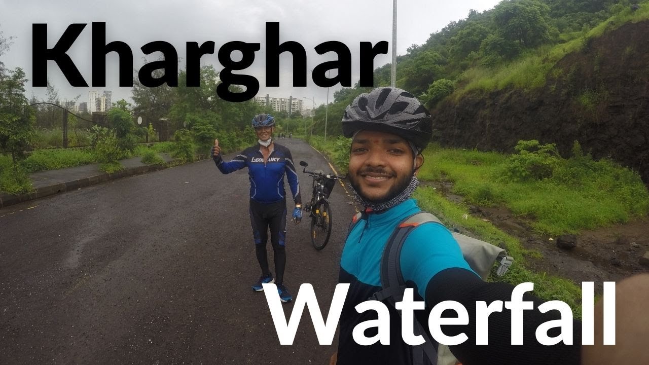 Kharghar Waterfall | Best place to visit in Navi Mumbai | Kharghar Golf course | Cycling vlog 3 |