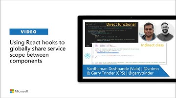 Using React hooks to globally share service scope between components