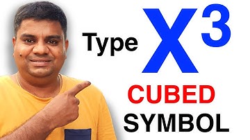 How To Get The Cubed Symbol On Word (Microsoft)