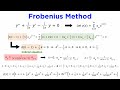 Understanding the Frobenius Method for Differential Equations