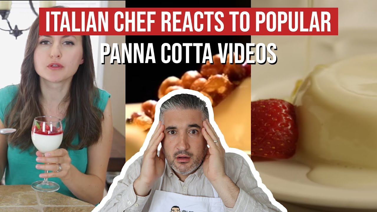 Italian Chef Reacts to Most Popular PANNA COTTA VIDEOS | Vincenzo
