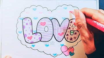 Nhịp điệu và sắc màu của chữ lớp 7 - sắc màu của chữ | Vẽ trang trí chữ love | Kczit